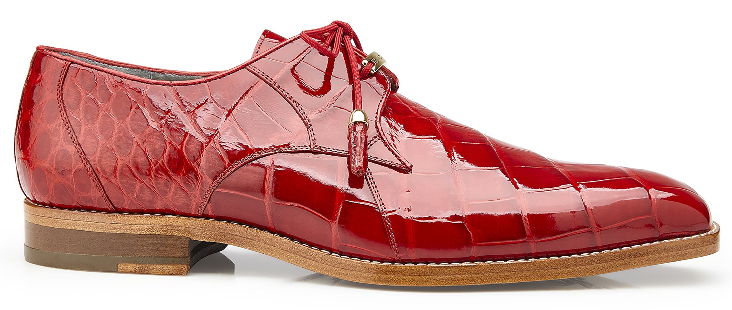 belvedere red alligator shoe