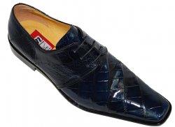 Mauri 531 Navy Genuine Alligator Shoes