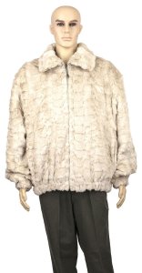 Winter Fur Pearl Men's Diamond Mink Jacket With Diamond Mink Collar M49R01PE.