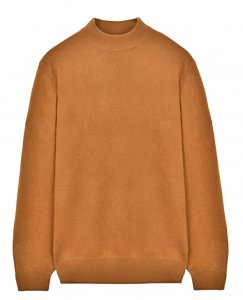 Pronti Camel Mock-Neck Sweater S3560