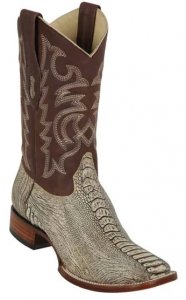 Los Altos Bustic Oryx Genuine Ostrich Wide Square Toe Cowboy Boots 8220511