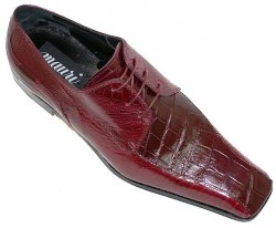 Mauri 2973 Burgundy Genuine Alligator Shoes