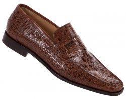 Mauri 3722 Gold All-Over Genuine Lizard Loafer Shoes