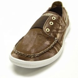 Fiesso Brown Genuine Leather Casual Sneakers FI2118