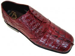 Romano "Hornback" Wine All-Over Hornback Alligator Shoes