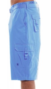 Stacy Adams Light Blue Classic Fit Egyptian Cotton Cargo Shorts SA-302