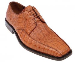 Los Altos Cognac Genuine All-Over Smooth Crocodile Shoes ZV031703
