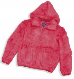 Winter Fur Ladies Pink Skin Rabbit Jacket With Detachable Hood W05S04PK.