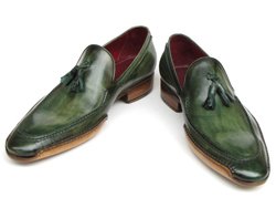 Green Loafer Show with Tassel