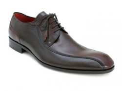 Mezlan "Coppi" Brown Genuine Deerskin/Calfskin Italian Shoes