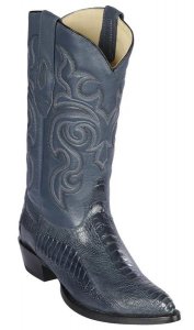 Los Altos Blue Jean Genuine Ostrich Leg J Toe Cowboy Boots 990514