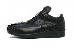 Mauri "Cherry" M770 Black Genuine Nappa Embossed / Nappa / Hornback Crocodile Tail Sneakers