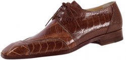 Mauri "Apex" 2001 Camel Genuine Body Alligator / Ostrich Leg Shoes