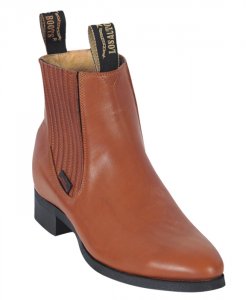Los Altos Men's Honey Genuine Napa Leather Work Short Boots w/ Rubber Sole 644651