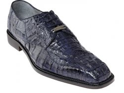 Belvedere "Chapo" Navy All-Over Genuine Hornback Crocodile Shoes 1465.