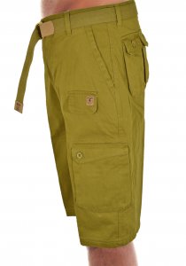 Stacy Adams Olive Green Classic Fit Egyptian Cotton Cargo Shorts SA-224