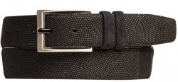 Mezlan AO9334 Black Genuine Suede Belt.