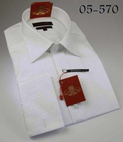 Axxess Classic White 100% Cotton Dress Shirt 05-570