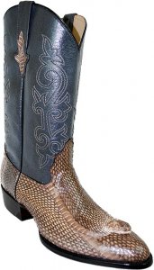 Pecos Bill All-Over Taupe King Cobra Head Cowboy Boots