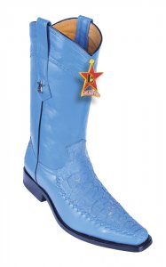 Los Altos Royal Blue Genuine Menudo Square Toe Cowboy Boots 774590
