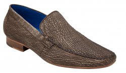 Belvedere Zante Navy Blue Genuine Shark Loafer Shoes 24V. - $399.90 ::  Upscale Menswear 