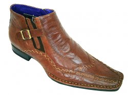 Giorgio Brutini Dark Taupe Leather Boots w/ Zipper #171212