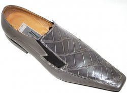 Mauri 0216 Grey Genuine Alligator Loafer Shoes