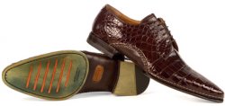 Mauri "1122" Sport Rust All-Over Genuine Alligator Shoes