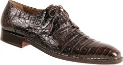 Mauri "Napoleon" 1024 Dark Brown Baby Crocodile Shoes