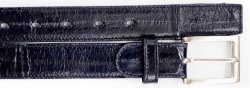 Belvedere 2002 Navy All-Over Genuine Eel Belt.