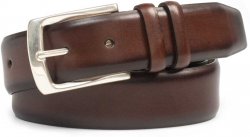 Mezlan AO11111 Dark Brown Genuine Calfskin Belt.