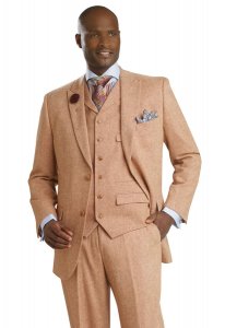E. J. Samuel Brick Super Wool Blend Suit K1