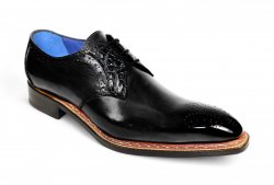 Fennix Italy "Tyler" Black Genuine Alligator / Italian Calfskin Leather Lace-Up Dress Shoes.