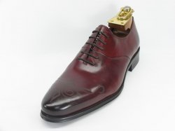 Carrucci Burgundy Genuine Calf Skin Leather Oxford Shoes KS099-601