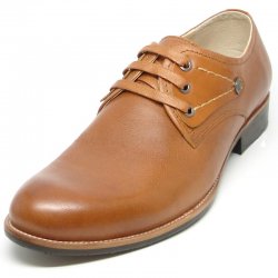 Encore By Fiesso Brown Genuine Leather Shoes FI9052