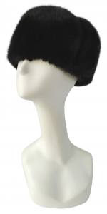Winter Fur Black Genuine Mink Hat M59H03BK.