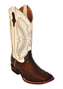 Ferrini 10193-07 Kango / Pearl Genuine Full Quill Ostrich Boots