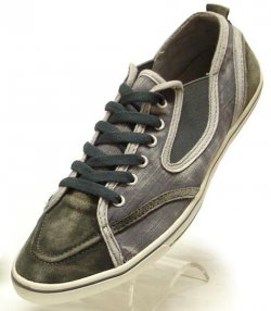 Fiesso Grey Denim Casual Sneakers FI4023