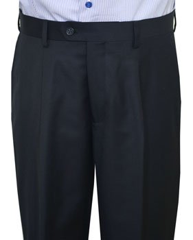 Solid Navy Blue suit pant