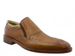 Giorgio Brutini "Rentere" Tan Wingtip Genuine Leather Loafer Shoes 24933