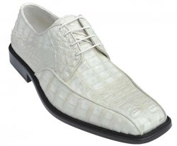 Los Altos WinterWhite Genuine All-Over Smooth Crocodile Shoes ZV031704