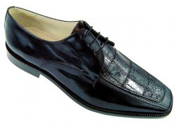 Steve Harvey Collection "Sinclair" Black Crocodile Shoes