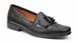 Giorgio Brutini "Monitor" Black Genuine Leather Loafer Slip-on 671351