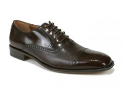 Mezlan Tyson II Black Deerskin/High Shine Italian Calfskin Shoes 12859 ...