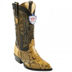 Wild West Buttercup Genuine Python J Toe Cowboy Boots 2995702