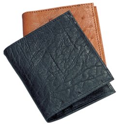 Ferrini AA8MC Genuine Smooth Ostrich Wallet
