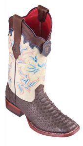 Los Altos Women's Brown Python Boots Style High Top Ladies Boots 322N5707