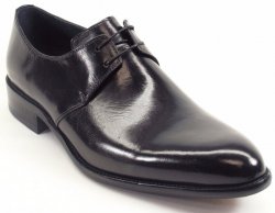 Carrucci Black Genuine Calf Skin Leather Oxford Shoes KS479-606.