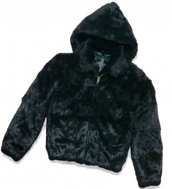 Winter Fur Men's Green Full Skin Rabbit Jacket With Detachable Hood M05R02GR.