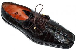 Romano "Rino" Brown Genuine Crocodile Tail/Eel Shoes